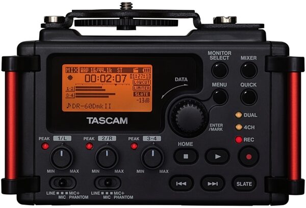 TASCAM DR-60DmkII 4-Track Portable Audio Recorder, New, Main