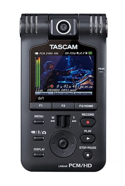 TASCAM DR-V1HD HD Video and Linear PCM Recorder, Front