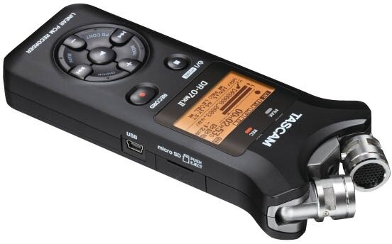TASCAM DR-07mkII Portable Digital Recorder, Side Closed