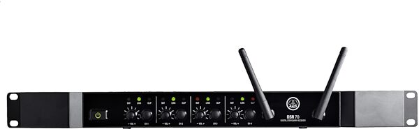 AKG DSR70Q Digital 4-Channel Wireless Receiver, With Rack Mount Kit