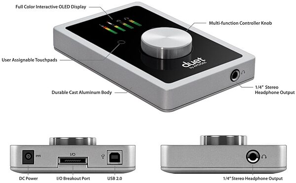 Apogee Duet 2 USB Audio Interface, Callouts