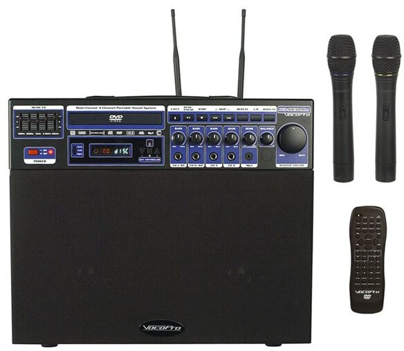 VocoPro DVD-SOUNDMAN Multi-Format 4-Channel Wireless Karaoke System, Main