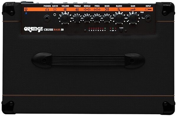 Orange Crush Bass 50 Bass Combo Amplifier (50 Watts, 1x12"), Black, Black 5