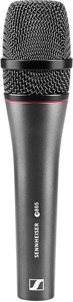 Sennheiser e865 Supercardioid Condenser Handheld Microphone, E865-S, with On/Off Switch, Angled Front