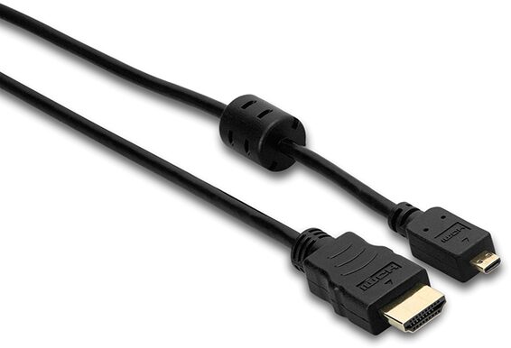 Hosa HDMM-403 High Speed HDMI to HDMI Micro Cable, 6 foot, HDMM-406, Main