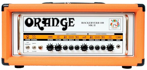 Orange RK100HTCMKII Rockerverb 100 MK II Guitar Twin Amplifier Head (100 Watts), Main