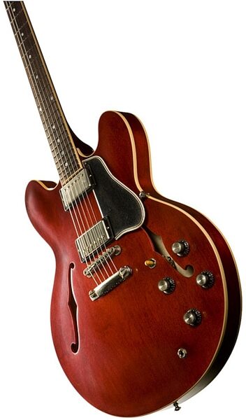 Gibson Custom Shop ES335 1960 Anniversary Electric Guitar (with Case), Antique Faded Cherry - Closeup