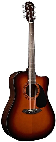 Fender CD-60CE Classic Design Cutaway Acoustic-Electric Guitar (with Case), Sunburst