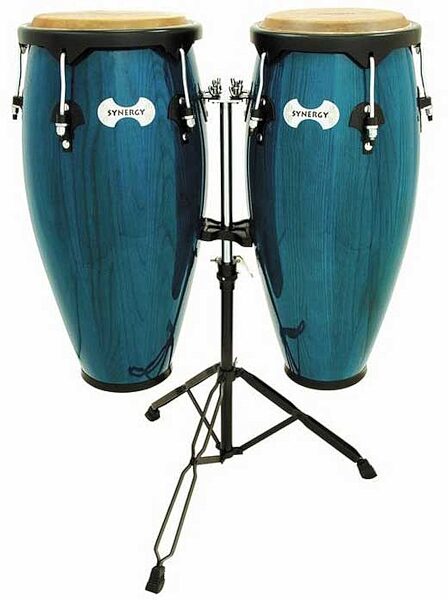 Toca Synergy Congas (with Stand), Bahama Blue