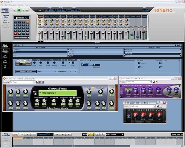 Cakewalk Kinetic Electronic Music Studio Software (Windows), Edit Sound