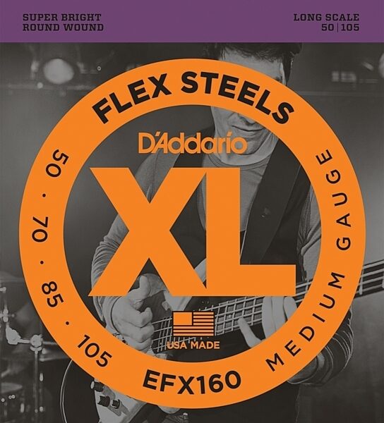 D'Addario FlexSteels Electric Bass Strings, EFX160