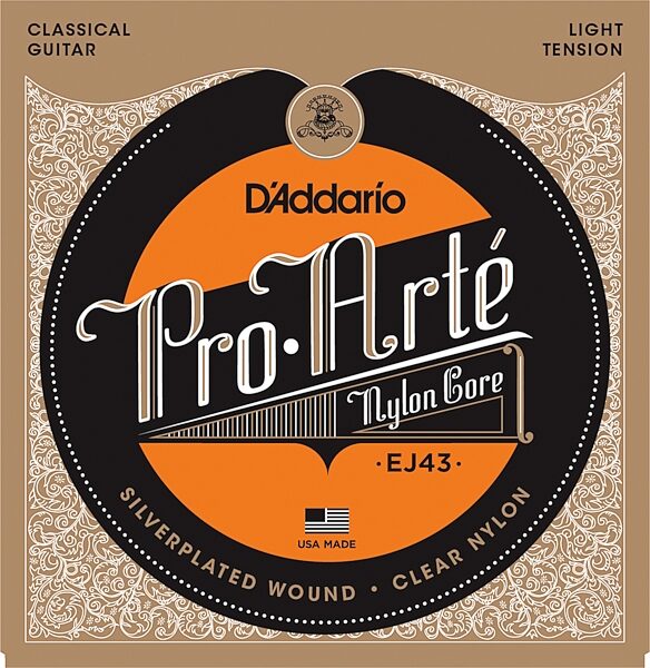D'Addario EJ43 Pro-Arte Nylon Classical Acoustic Guitar Strings, New, Action Position Back