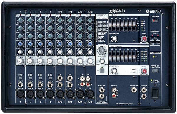 Yamaha EMX212SC Powered Mixer with Effects (2x200 Watts), Main