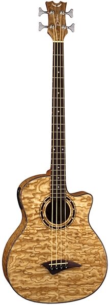 Dean Exotica Quilt Ash Acoustic-Electric Bass, Gloss Natural