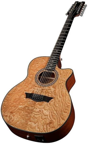 Dean Exotica Ultra Quilt Ash Acoustic-Electric, 12-String, Angle