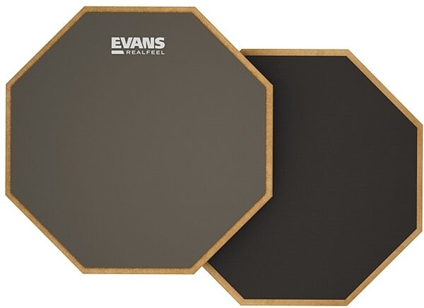 Evans 2-Sided RealFeel Practice Pad, 12 inch, Action Position Back
