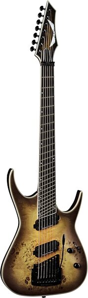 Dean Exile Select 7 Multi-Scale Kahler Electric Guitar, 7-String (with Case), Action Position Back