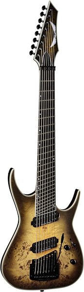 Dean Exile Select 8 Multi-Scale Kahler Electric Guitar, 8-String (with Case), Main with head Front