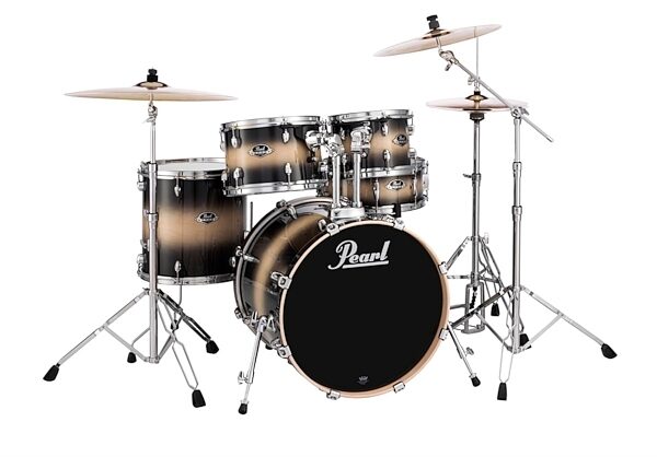 Pearl EXL725SS Export Lacquer Drum Shell Kit, 5-Piece, Nightshade