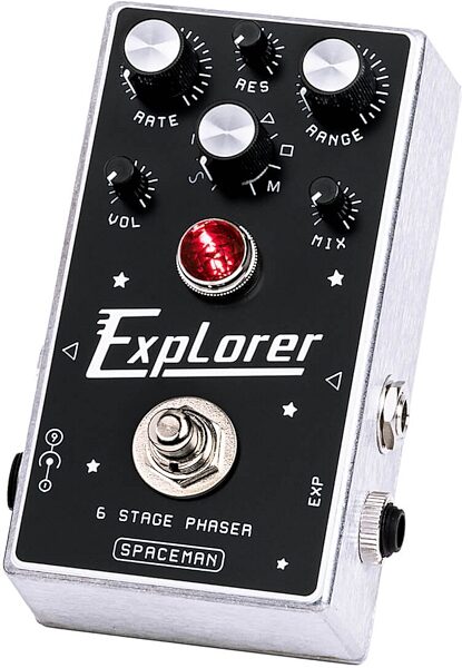 Spaceman Explorer VI Stage Phaser Pedal, New, Action Position Back