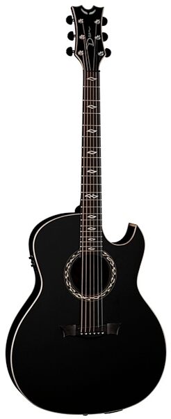 Dean Exhibition Ultra USB Acoustic-Electric Guitar, Classic Black