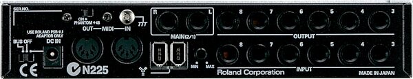 Edirol FA101 Firewire Audio Interface (Windows and Macintosh), Rear