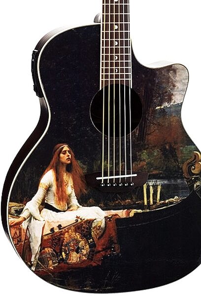 Luna Fantasie Lady of Shalott Acoustic-Electric Guitar, Body