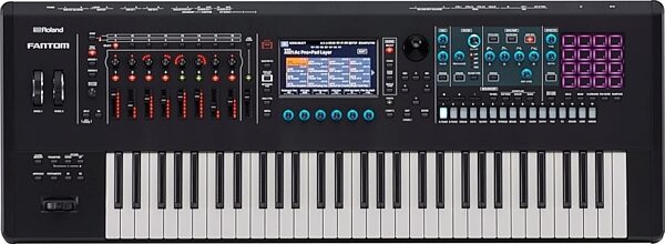 Roland Fantom 6 Music Synthesizer Workstation Keyboard, 61-Key, New, ve