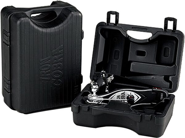 Tama HP900PWN Iron Cobra Power Glide Double Bass Drum Pedal (with Case), Chrome, Action Position Back