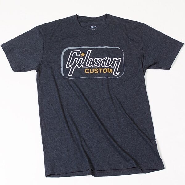 Gibson Custom Shop Heather T-Shirt, Gray, Large, Main