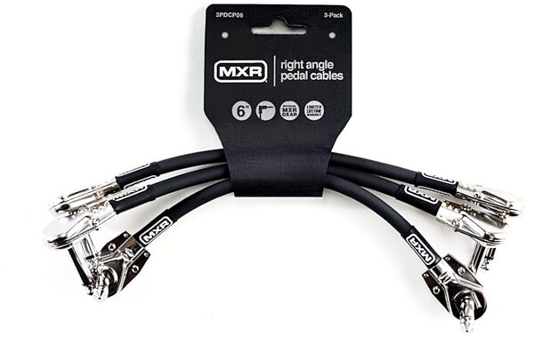 MXR Instrument Patch Cables, 6 inch, TS, 3-Pack, Main