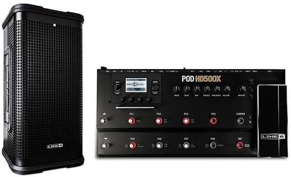 Line 6 Full Range Guitar Rig (with StageSource L2m and Pod HD500X), Main