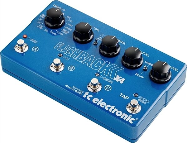TC Electronic Flashback X4 Delay and Looper Pedal, Angle