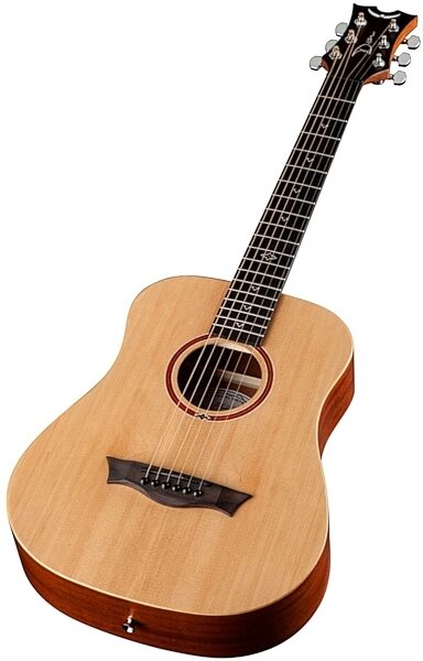 Dean Flight Travel Acoustic Guitar (with Gig Bag), Spruce - Angle