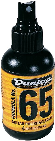 Dunlop Formula Number 65 Pump Polish and Cleaner (4 oz., with 100% Cotton Cloth), New, Main
