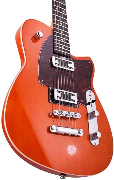 Reverend Flatroc Electric Guitar, Orange Closeup