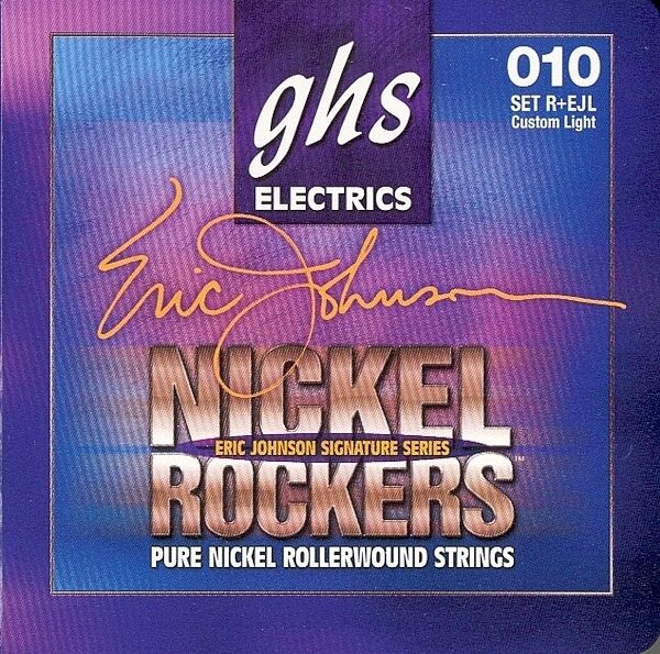 GHS Eric Johnson Nickel Rockers Electric Guitar Strings, Light