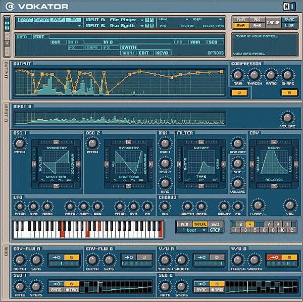 Native Instruments Vokator Effects (Macintosh and Windows), Main