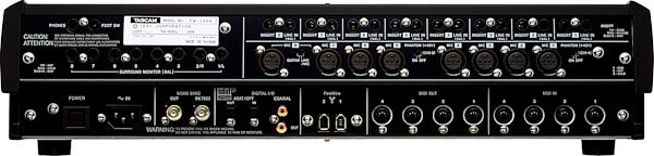 TASCAM FW1884 DAW Controller/Audio/MIDI Interface, Rear
