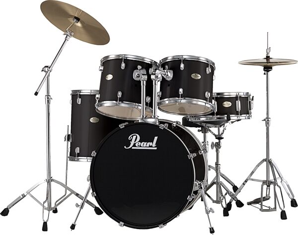 Pearl FX725SC Forum 5-Piece Drum Kit, Jet Black