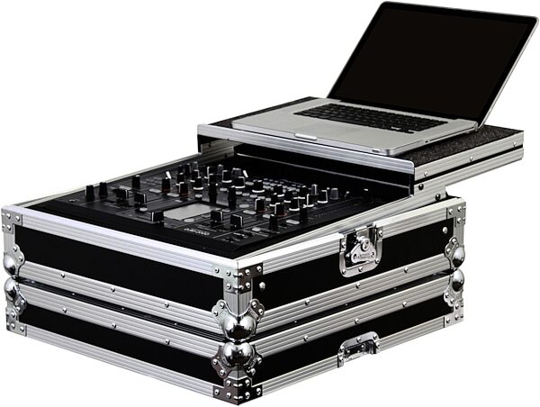 Odyssey FZGSDJM2000BL DJM-2000 Black Label DJ Case, Chrome Hardware