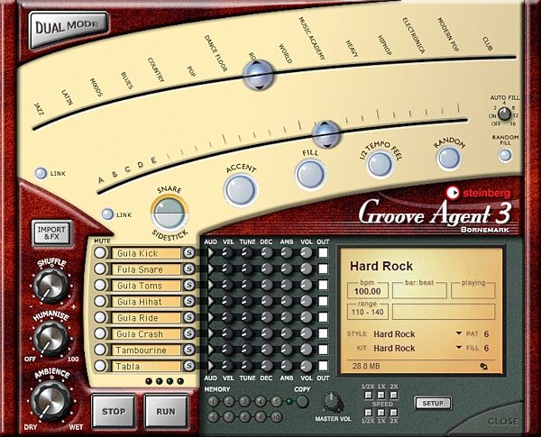 Steinberg Groove Agent Virtual Drummer (Macintosh and Windows), Full View