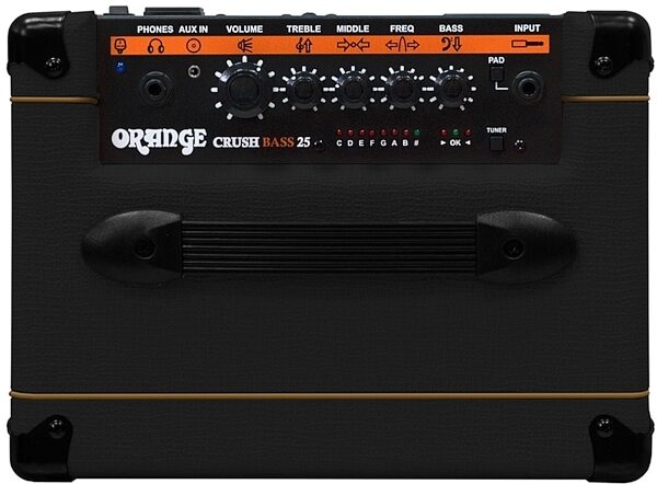 Orange Crush Bass 25 Bass Combo Amplifier (25 Watts, 1x8"), Black, Black 6