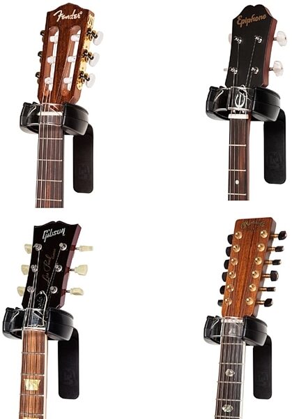 D&A Headlock Self-Locking Guitar Hanger, Black III
