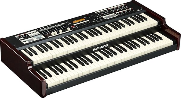 Hammond SK-2 Dual Manual Keyboard Organ, 61-Key, Angle
