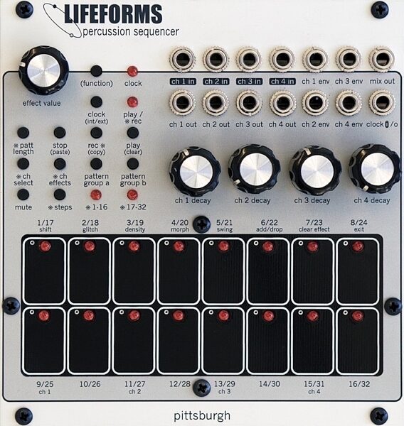 Pittsburgh Modular Lifeforms Percussion Sequencer, Main