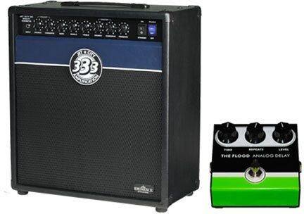Jet City JCA2212C Guitar Combo Amplifier, 20 Watts and 1x12 in., Jet City Flood Delay Pedal Pack