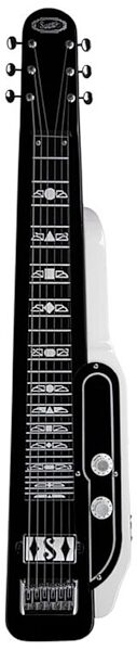 Supro Jet Airliner Lapsteel Guitar, Black and White Tux-
