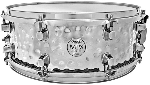 Mapex MPX Hammered Steel Snare Drum, 14x5.5 inch, Main