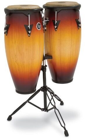 Latin Percussion LP646 City Series Congas, Vintage Sunburst, 10 inch and 11 inch, Vintage Sunburst